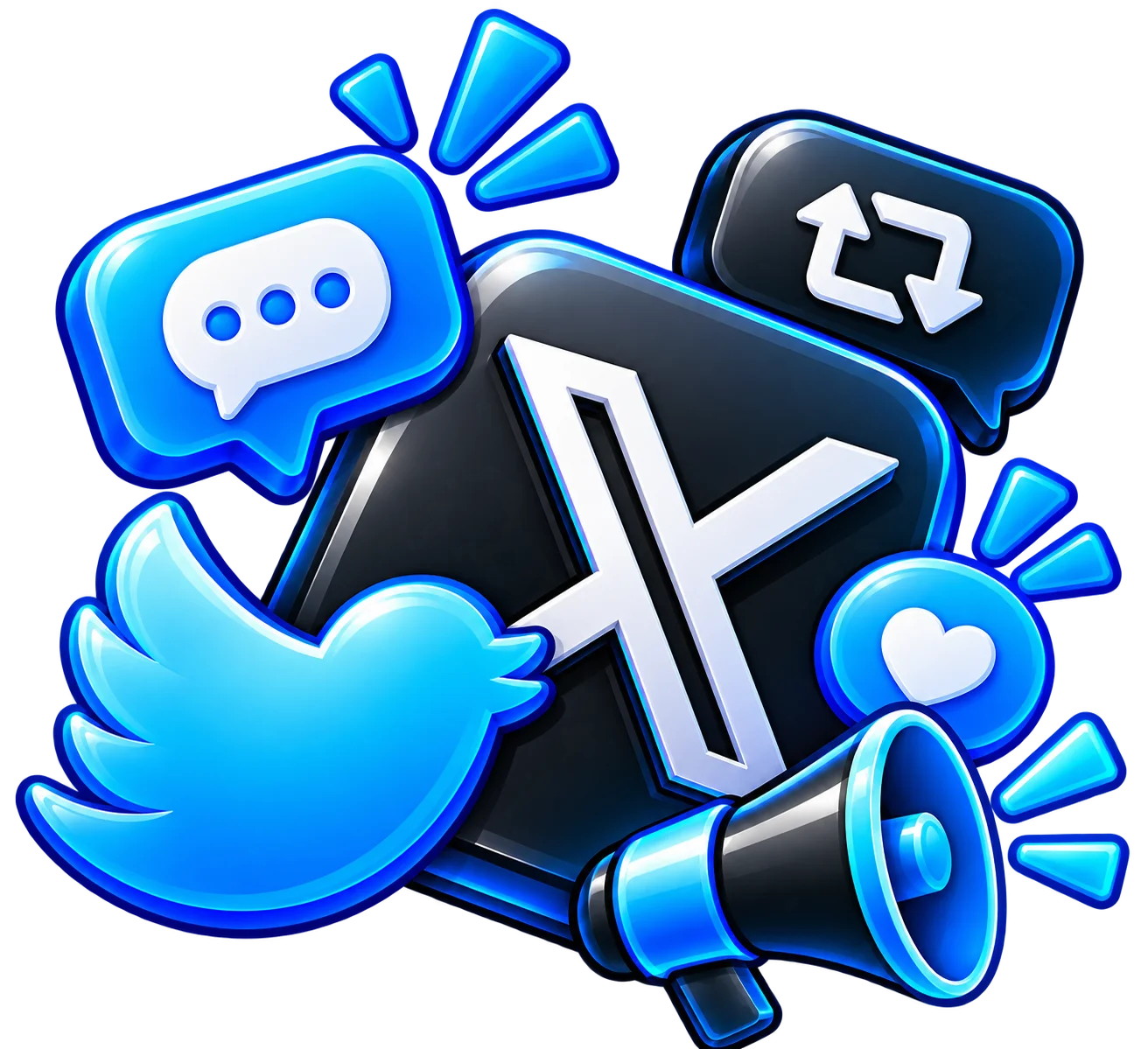 X ( Twitter ) forum simgesi